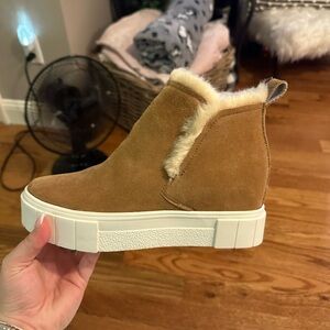 Dolce Vita Furry Platform Shoes